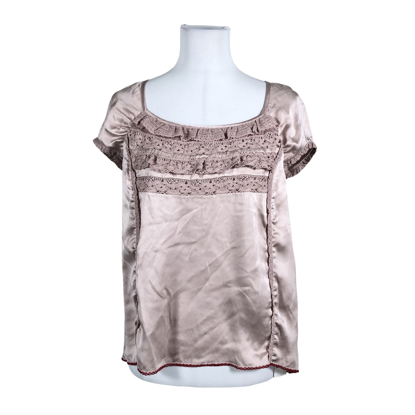 Unisex Odd Molly - Lühikeste käistega pluus, suurus 40 - Heleroosa (1)