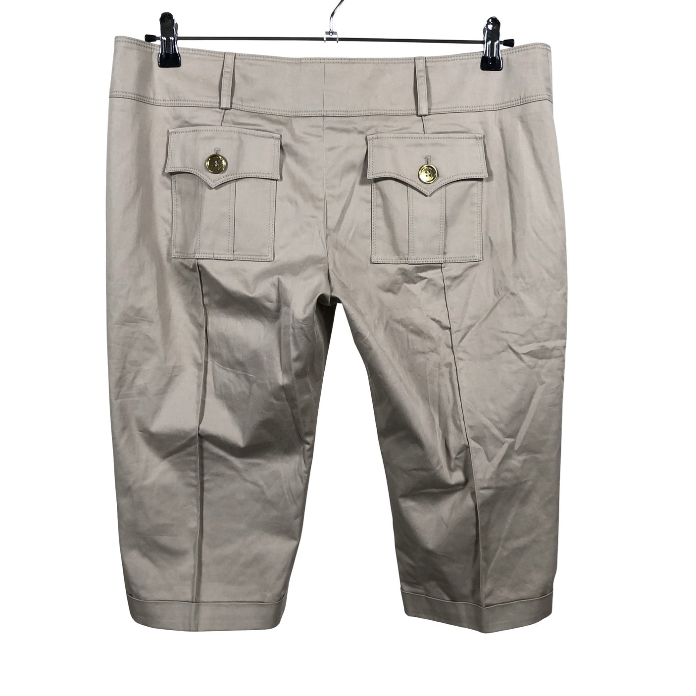 Unisex Burberry - Mittevenivad poolpikad püksid, suurus 40 - Beige (3)