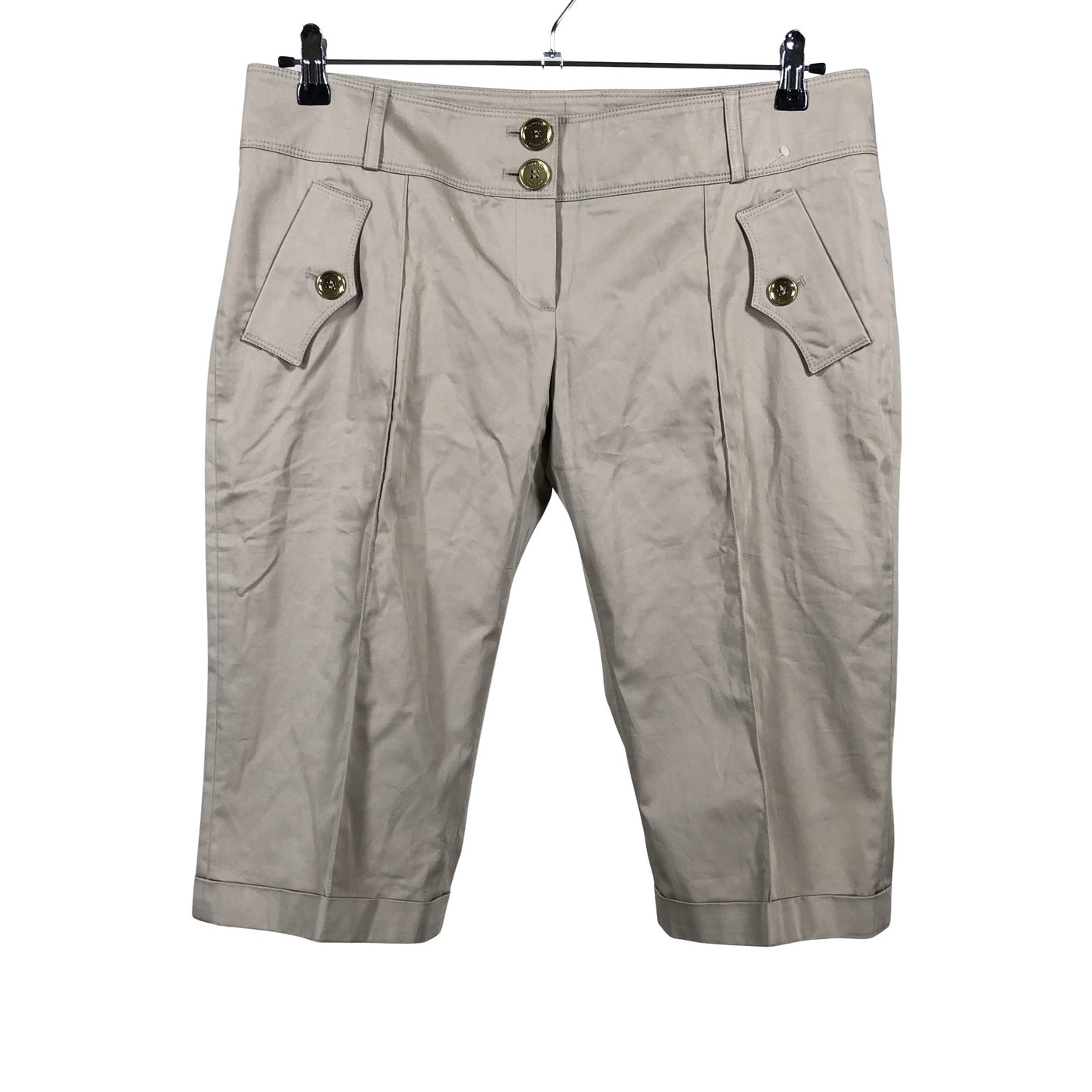 Unisex Burberry - Mittevenivad poolpikad püksid, suurus 40 - Beige (1)