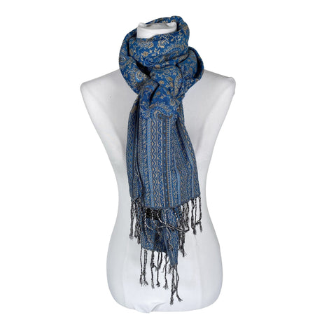 Unisex Cashmere - Õhuke sall, suurus Maxi - Sinine ()