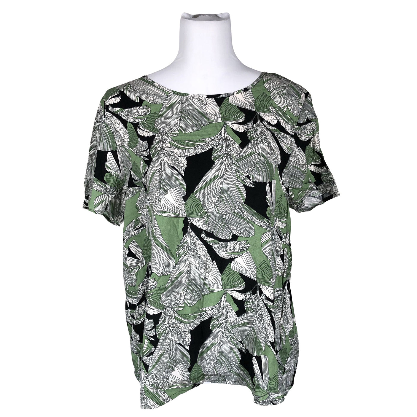Unisex Soyaconcept - Lühikeste käistega pluus, suurus 40 - Roheline (1)