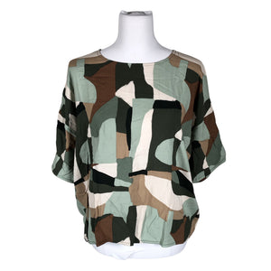 Unisex Noom - Lühikeste käistega pluus, suurus 40 - Roheline (1)