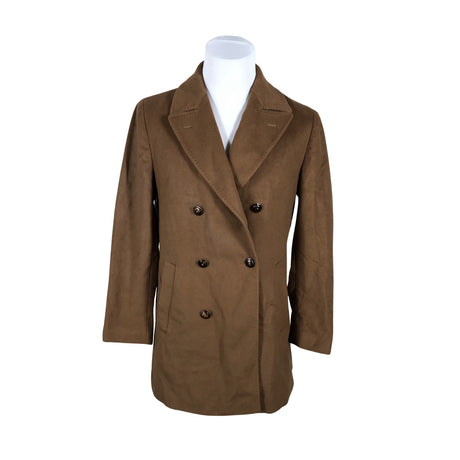 Unisex Massimo Dutti - Villane mantel, suurus L - Pruun ()