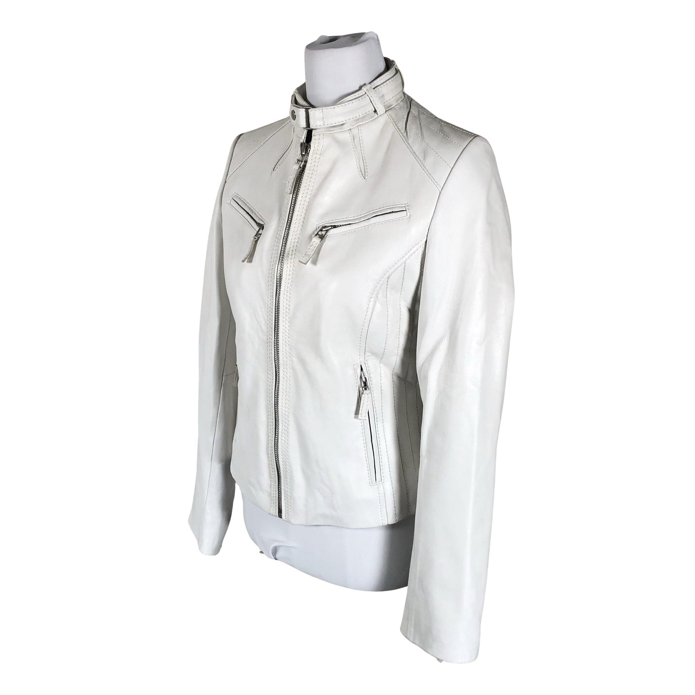 Unisex Saki - Nahktagi, suurus 36 - Valge (3)