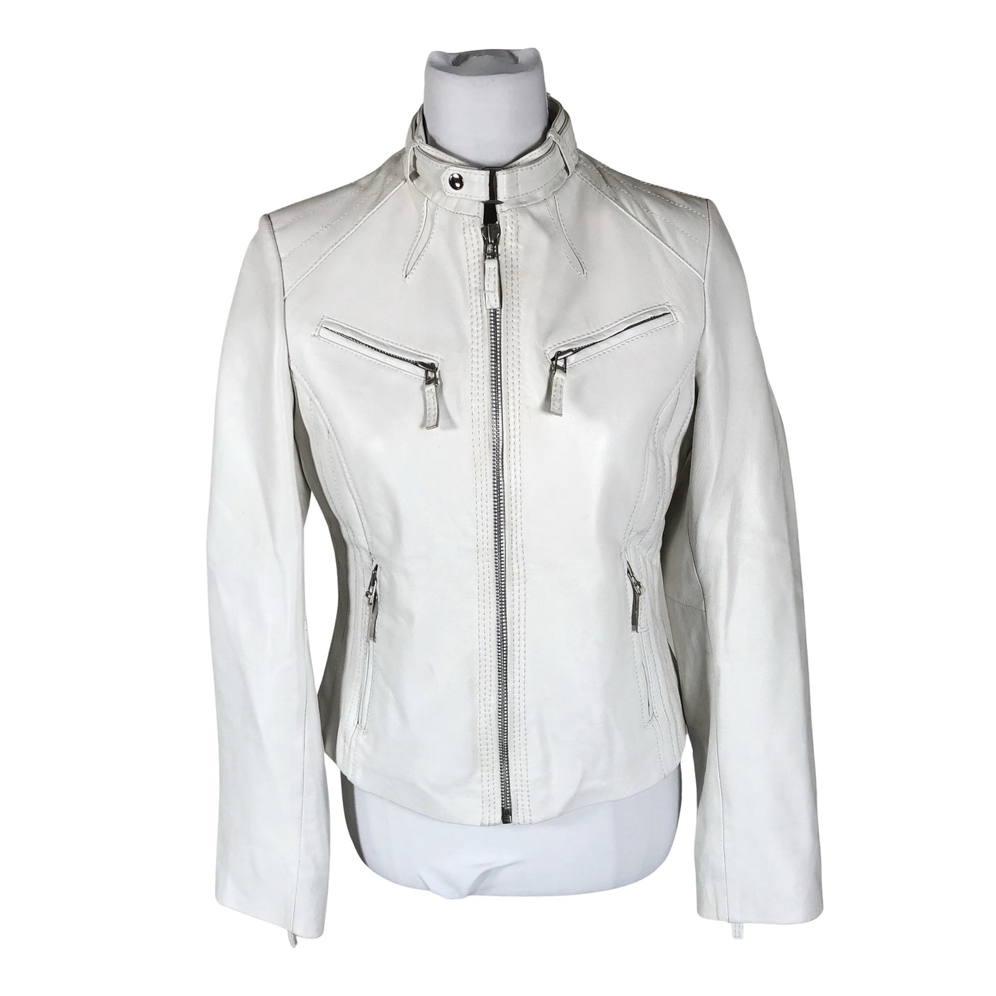 Unisex Saki - Nahktagi, suurus 36 - Valge (1)