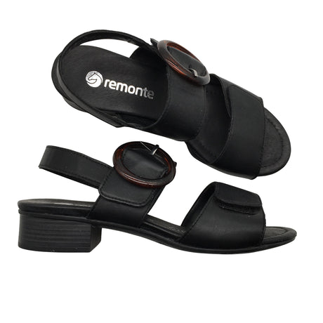 Unisex Remonte - Kontsaga rihmikud, suurus 38 - Must ()