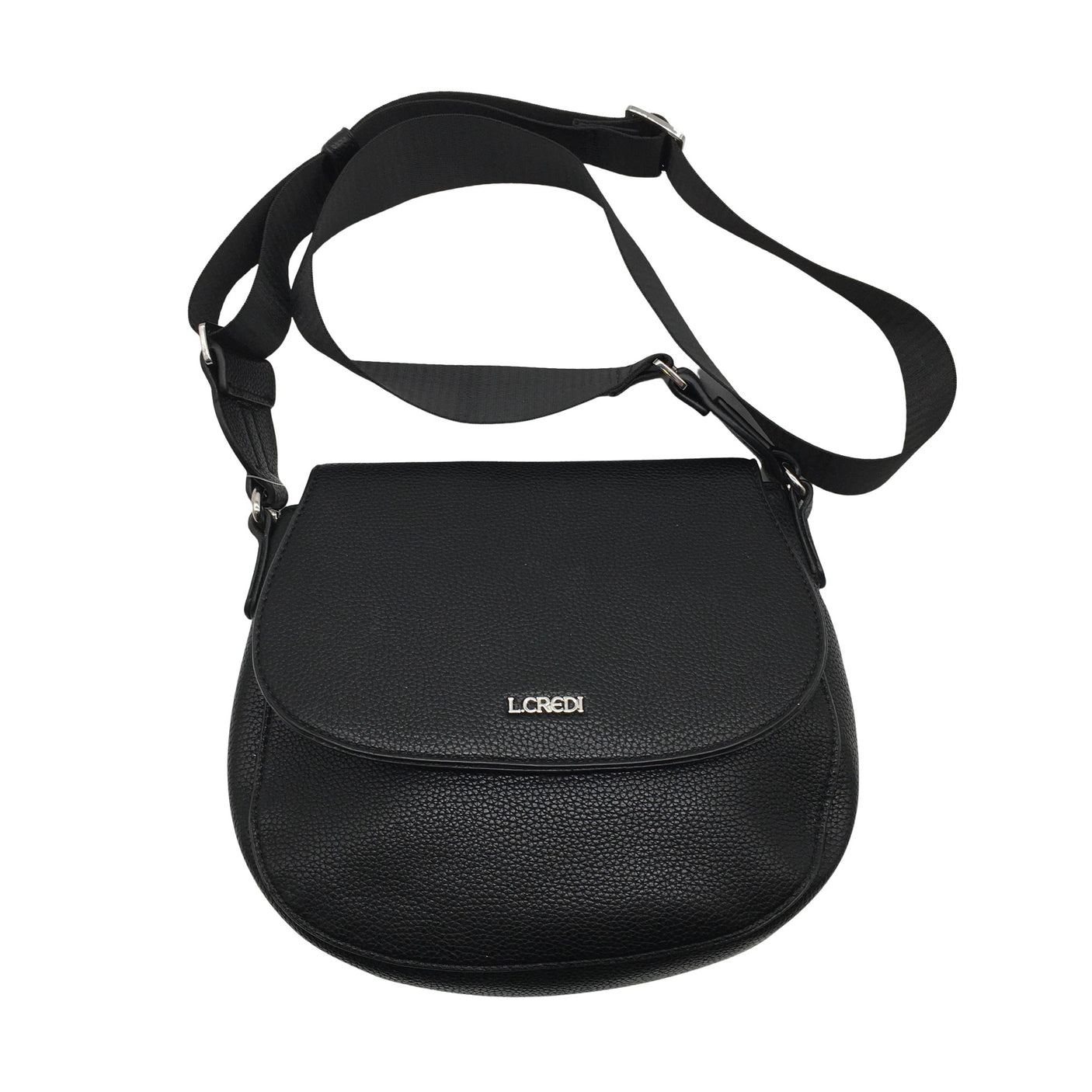 Unisex L.Credi - Õlakott, suurus Midi - Must (1)