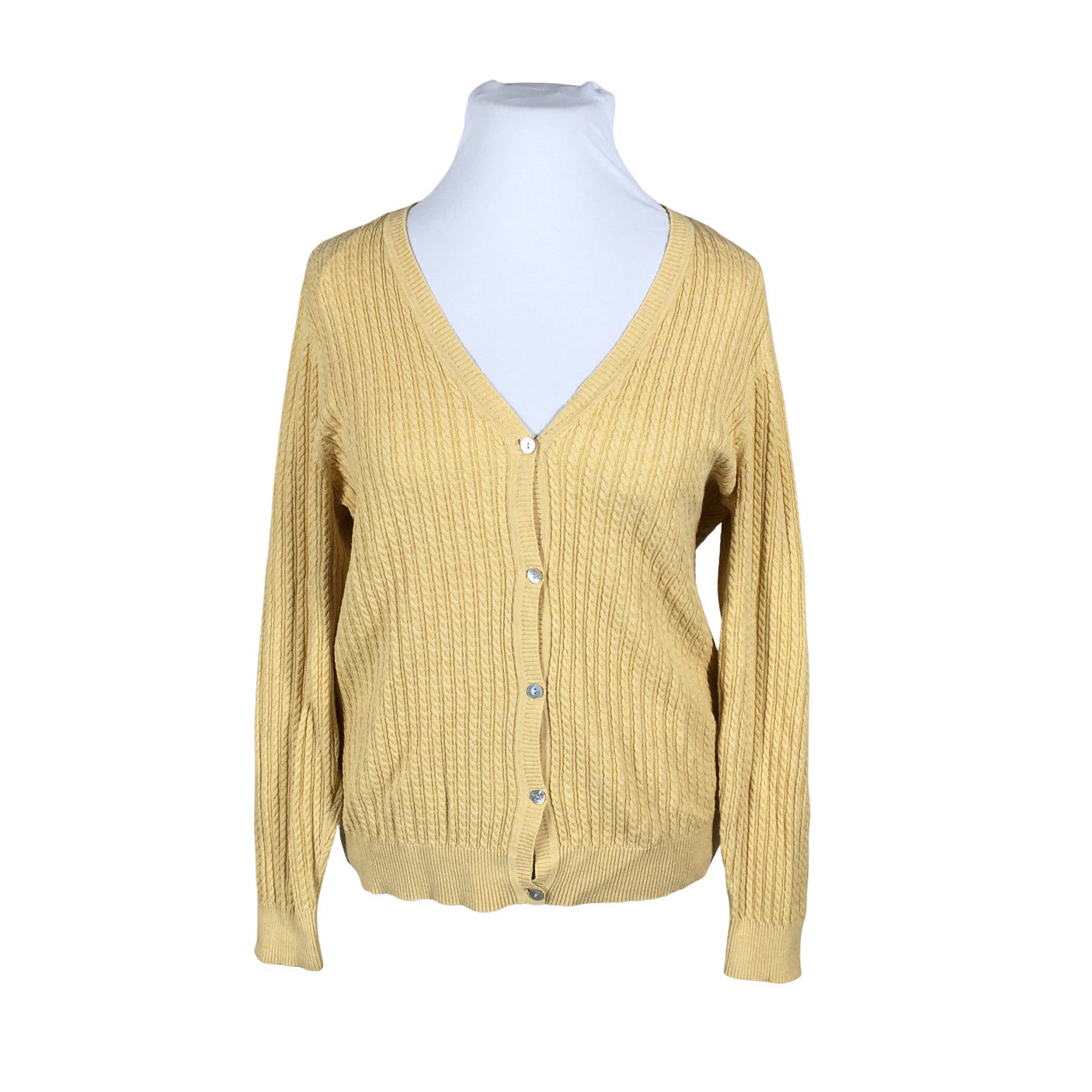 Unisex Jackpot - Kardigan, suurus 44 - Kollane (1)