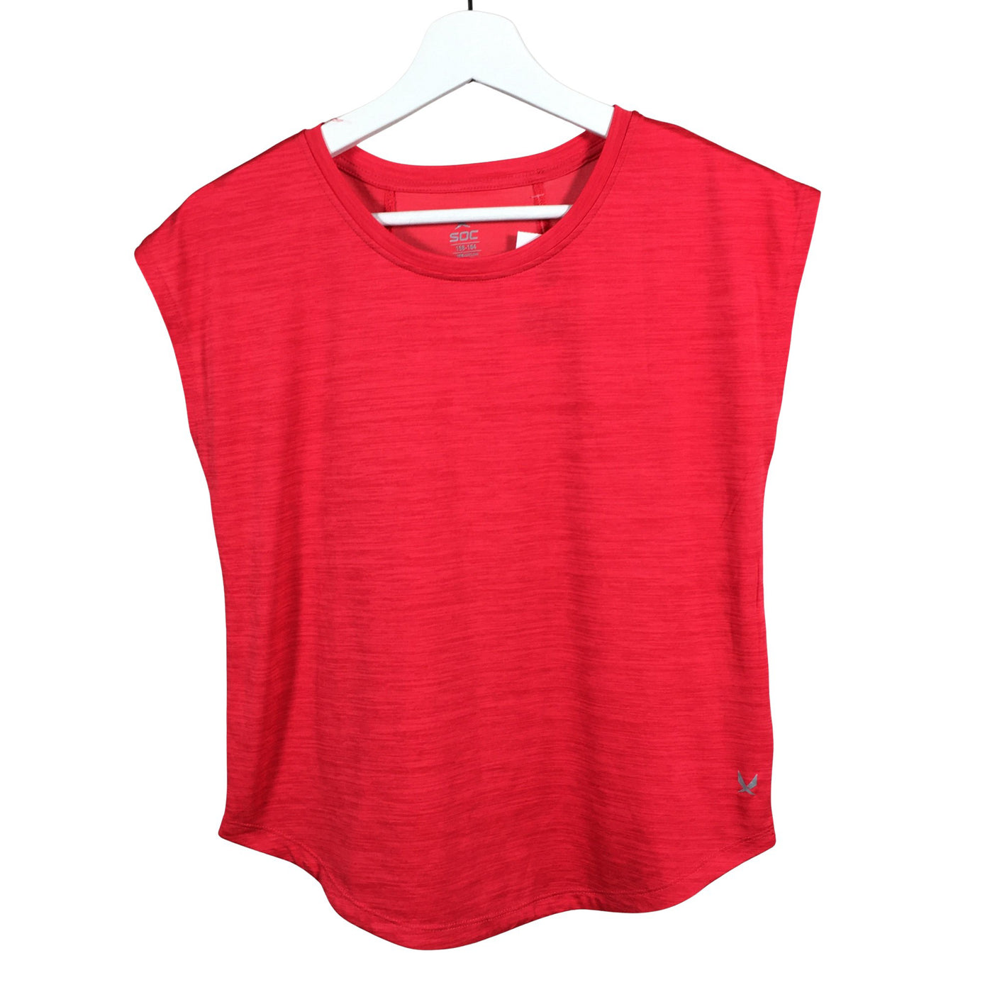 Unisex Soc - Spordisärk, lühikesed käised, suurus 158 - 164 - Punane (1)