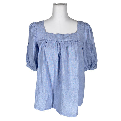 Unisex Gauhar - Lühikeste käistega pluus, suurus 38 - Helesinine ()