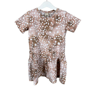Unisex Kaiko - Trikotaažist kleit, suurus 110 - 116 - Beige (1)
