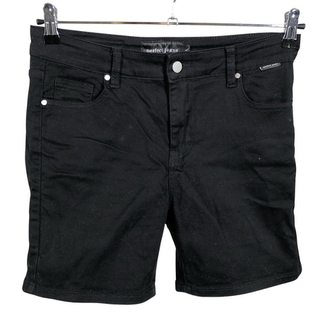 Unisex Perfect Jeans - Teksast lühikesed püksid, suurus 40 - Must ()