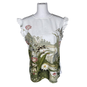Unisex Ted Baker - Lühikeste käistega pluus, suurus 40 - Valge (1)