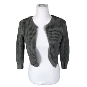 Unisex Massimo Dutti - Kootud boolero, suurus 36 - Hall (1)
