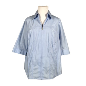 Unisex Ulla Popken - Triiksärk, suurus 48 - Sinine (1)