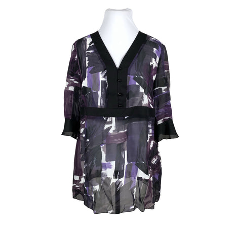 Unisex Ulla Popken - Õhuke tuunika, suurus 46 - Lilla ()