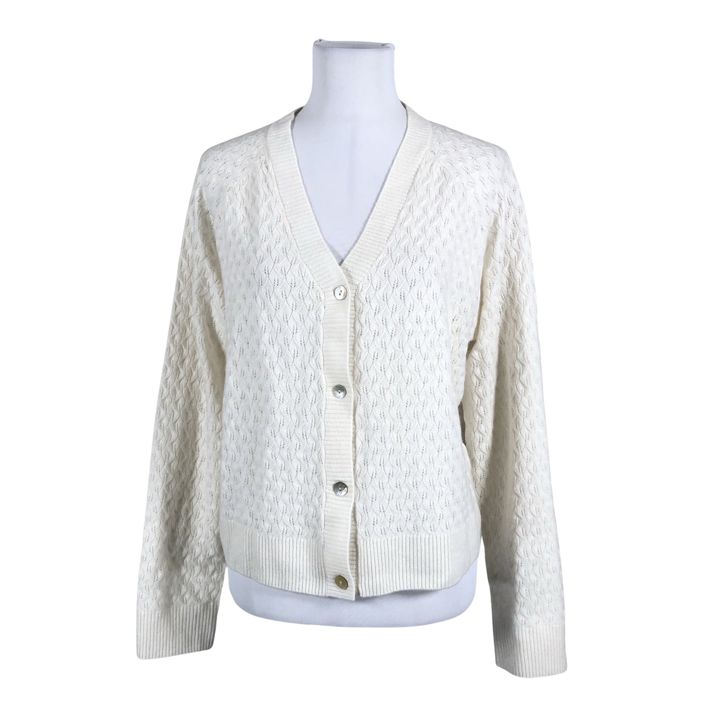 Unisex Rosemunde - Kardigan, suurus 40 - Valge (1)