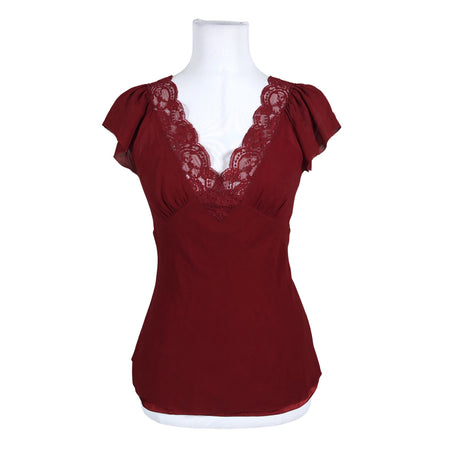 Unisex DKNY - Lühikeste käistega pluus, suurus 36 - Punane ()