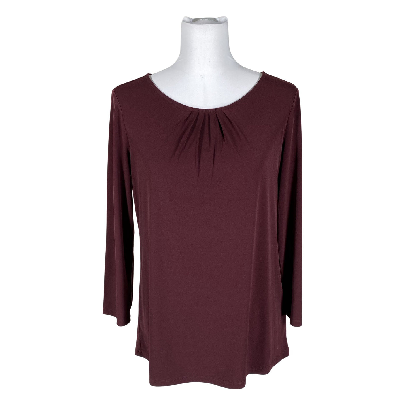Unisex Esprit - Trikotaažist pluus, suurus 40 - Veinipunane (1)