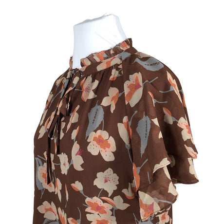 Unisex Lauren Ralph Lauren - Lühikeste käistega pluus, suurus 42 - Pruun (2)