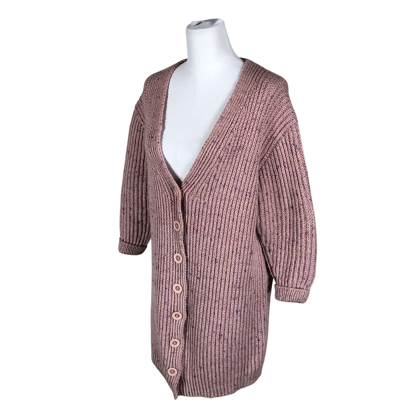 Unisex Handmade - Kardigan, suurus 40 - Heleroosa (3)