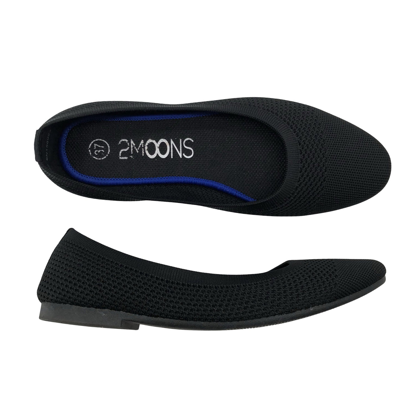 Unisex 2Moons - Baleriinad, suurus 37 - Must (1)