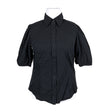 Unisex Andiata - Lühikeste käistega pluus, suurus 42 - Must ()