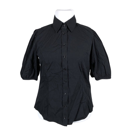 Unisex Andiata - Lühikeste käistega pluus, suurus 42 - Must ()