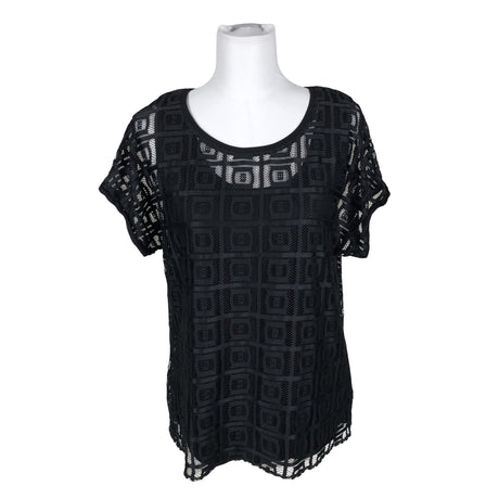 Unisex Barbara Lebek - Lühikeste käistega pluus, suurus 40 - Must ()