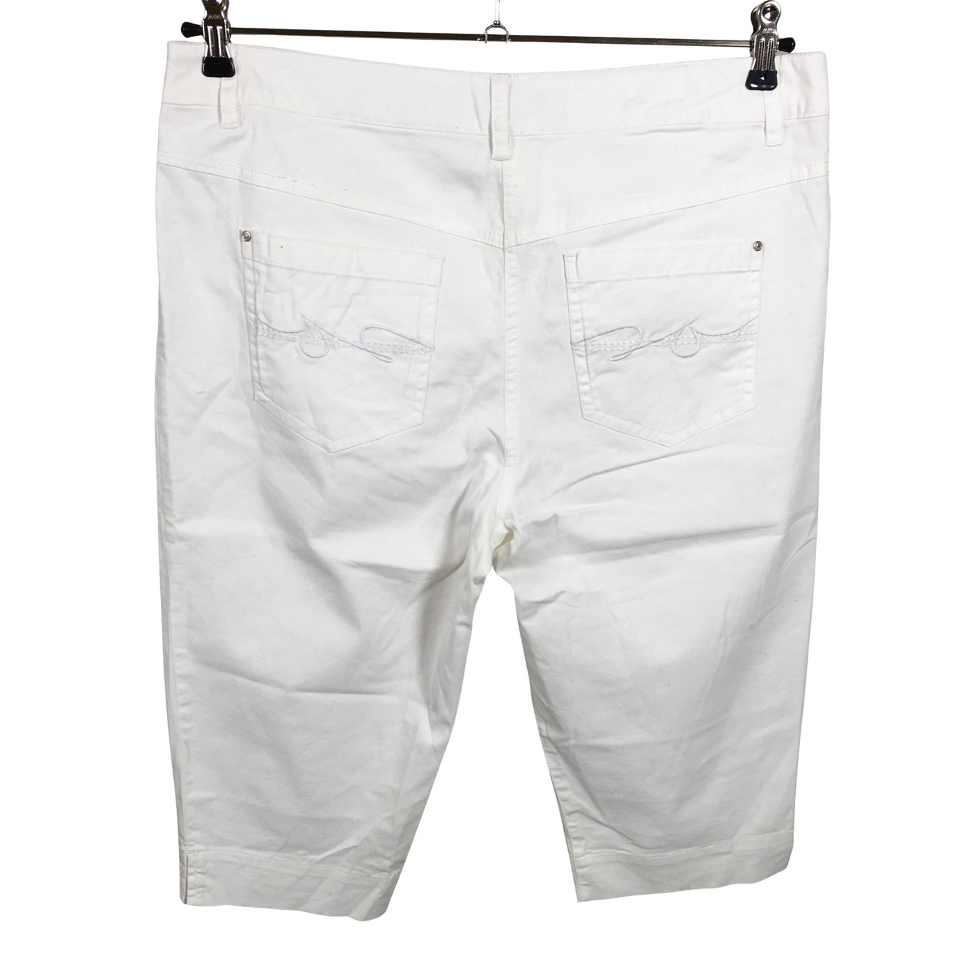 Unisex Aventura - Mittevenivad poolpikad püksid, suurus 42 - Valge (2)