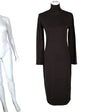 Unisex Weekend by MaxMara - Kootud kleit, suurus 38 - Pruun ()