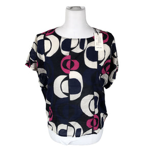 Unisex Opus - Lühikeste käistega pluus, suurus 36 - Sinine (1)