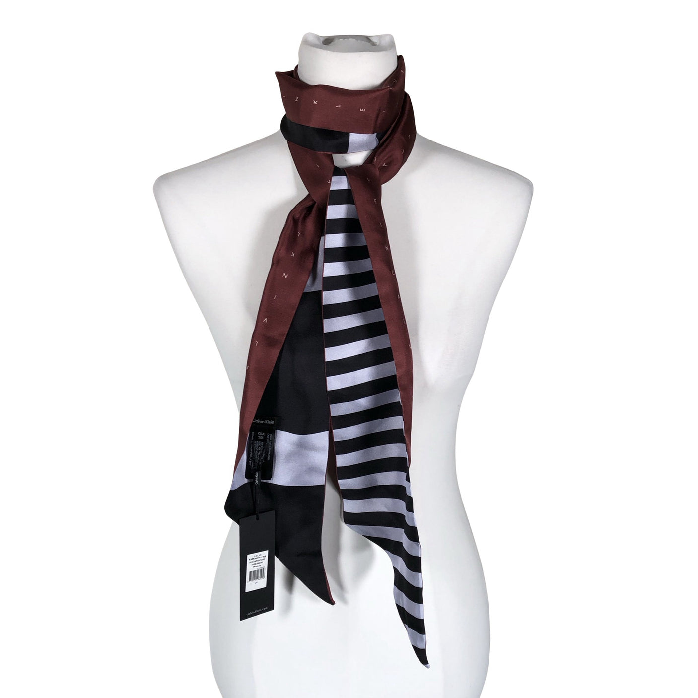 Unisex Calvin Klein - Õhuke sall, suurus Mini - Veinipunane (1)