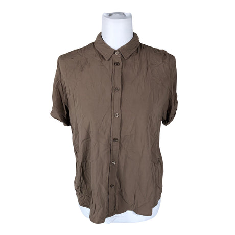 Unisex Samsoe&Samsoe - Lühikeste käistega pluus, suurus 38 - Pruun ()