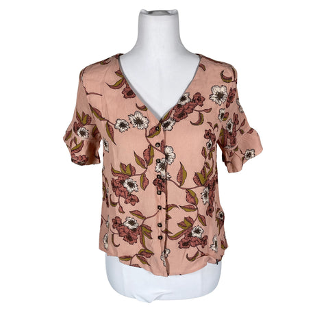 Unisex Superdry - Lühikeste käistega pluus, suurus 36 - Heleroosa ()