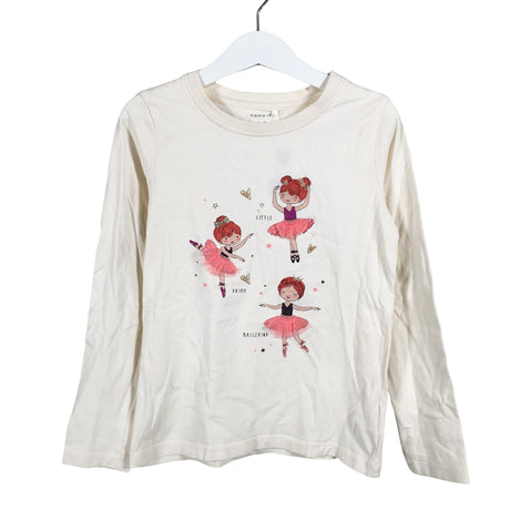 Unisex Name It - Trikotaažist pluus, suurus 122 - 128 - Beige ()