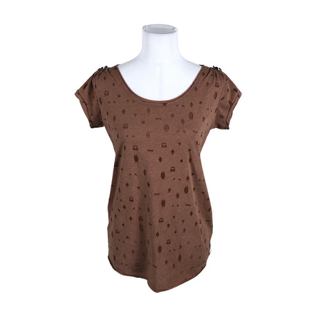 Unisex Maison Scotch - T-särk, suurus 36 - Pruun ()