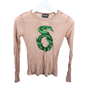 Unisex Diesel - Trikotaažist pluus, suurus 146 - 152 - Heleroosa (1)
