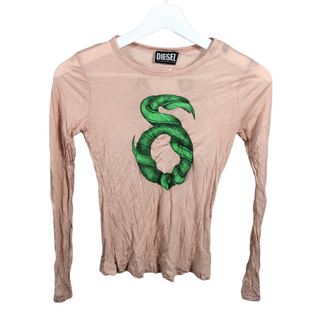 Unisex Diesel - Trikotaažist pluus, suurus 146 - 152 - Heleroosa ()