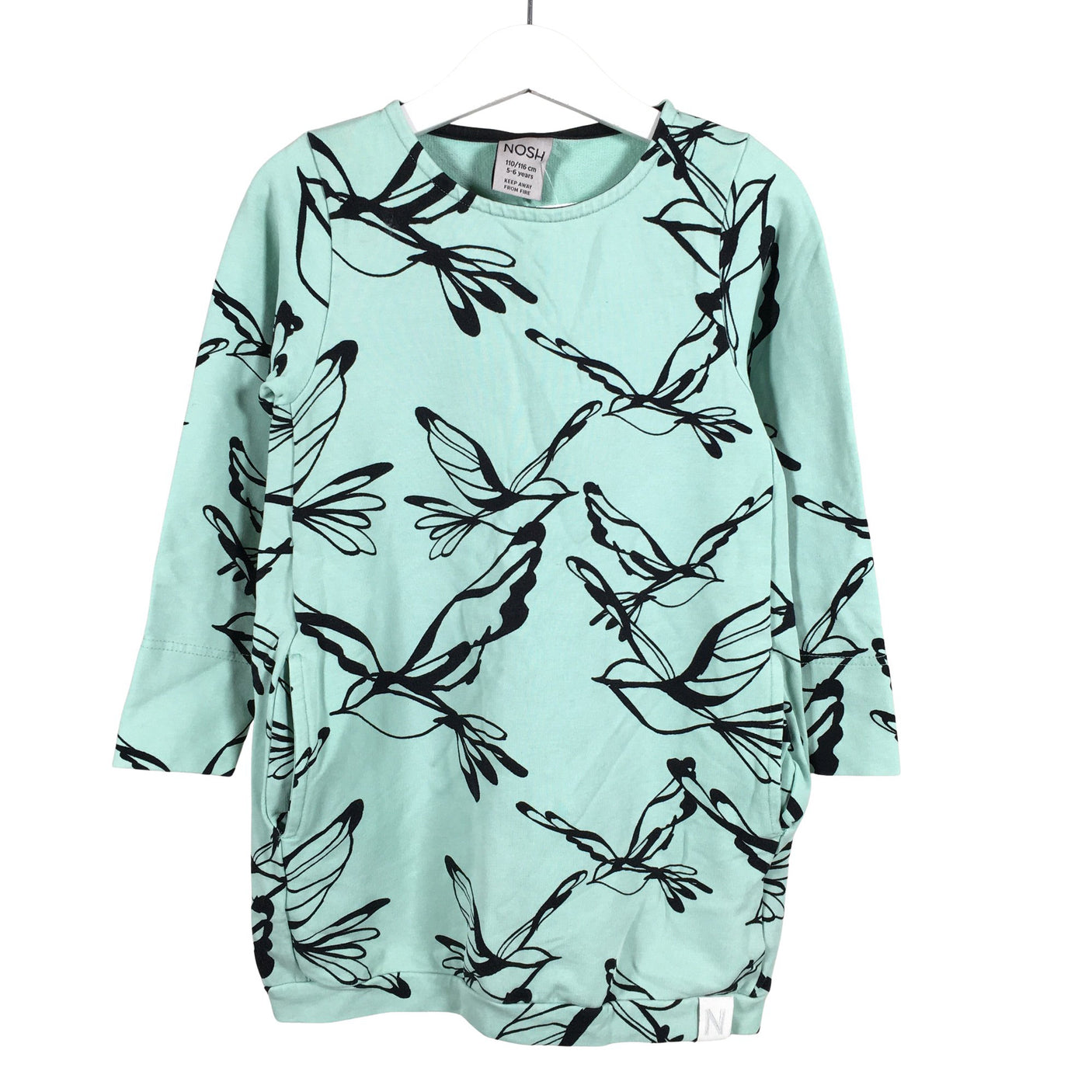 Unisex NOSH - Dressikangast kleit, suurus 110 - 116 - Roheline (1)