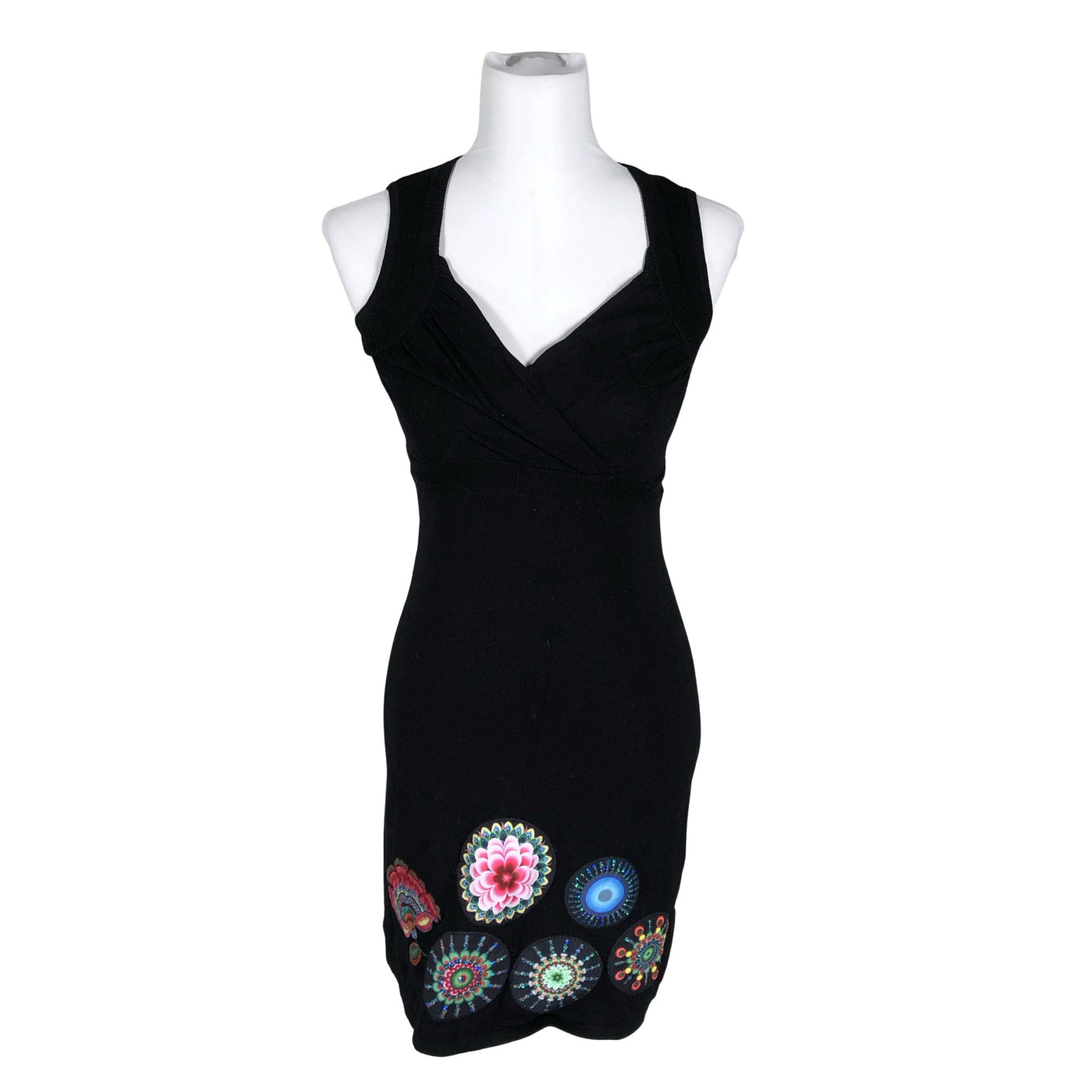 Unisex Desigual - Kootud kleit, suurus 36 - Must (1)