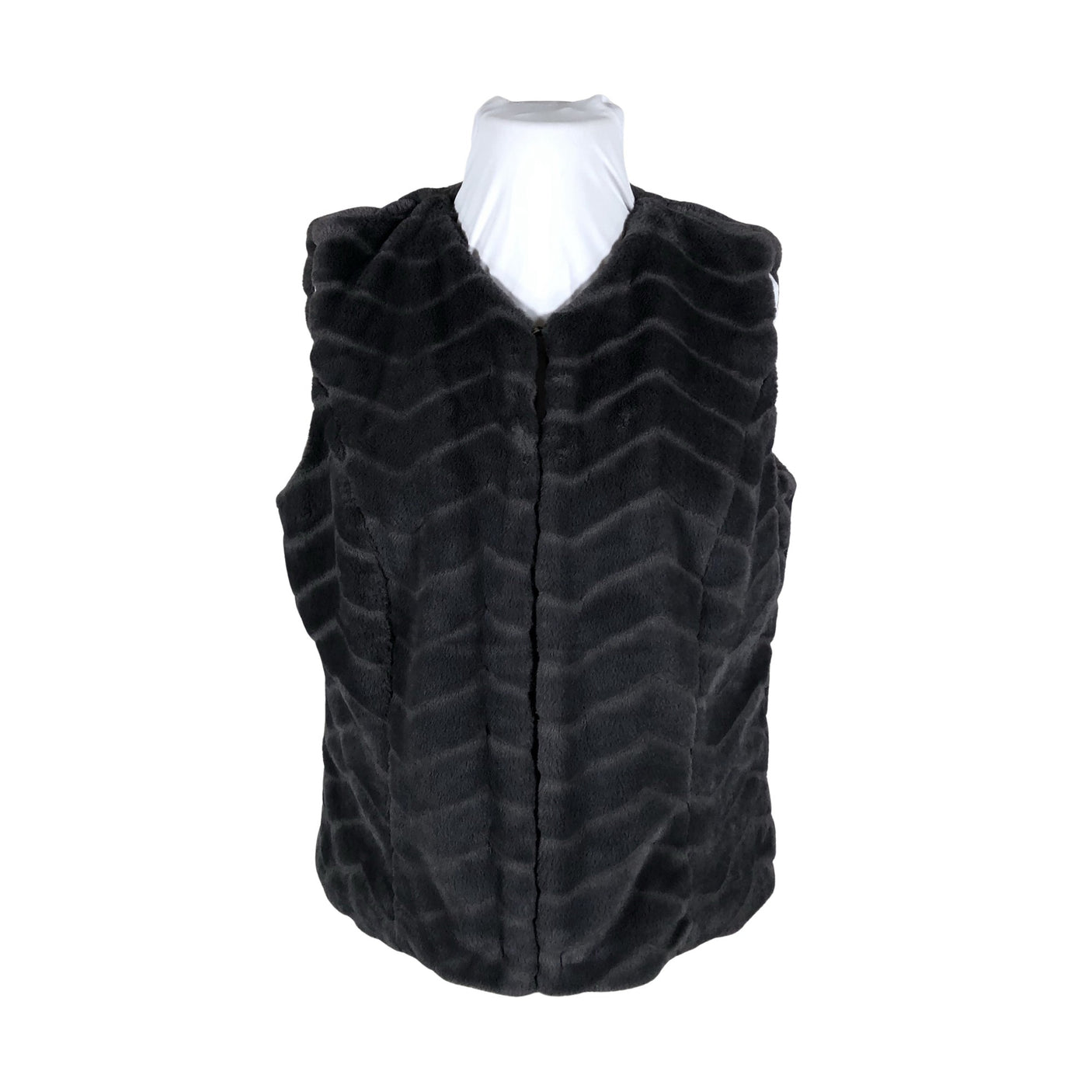 Unisex Micha - Kunstkarusnahast vest, suurus 44 - Hall (1)