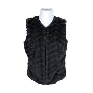 Unisex Micha - Kunstkarusnahast vest, suurus 44 - Hall (1)