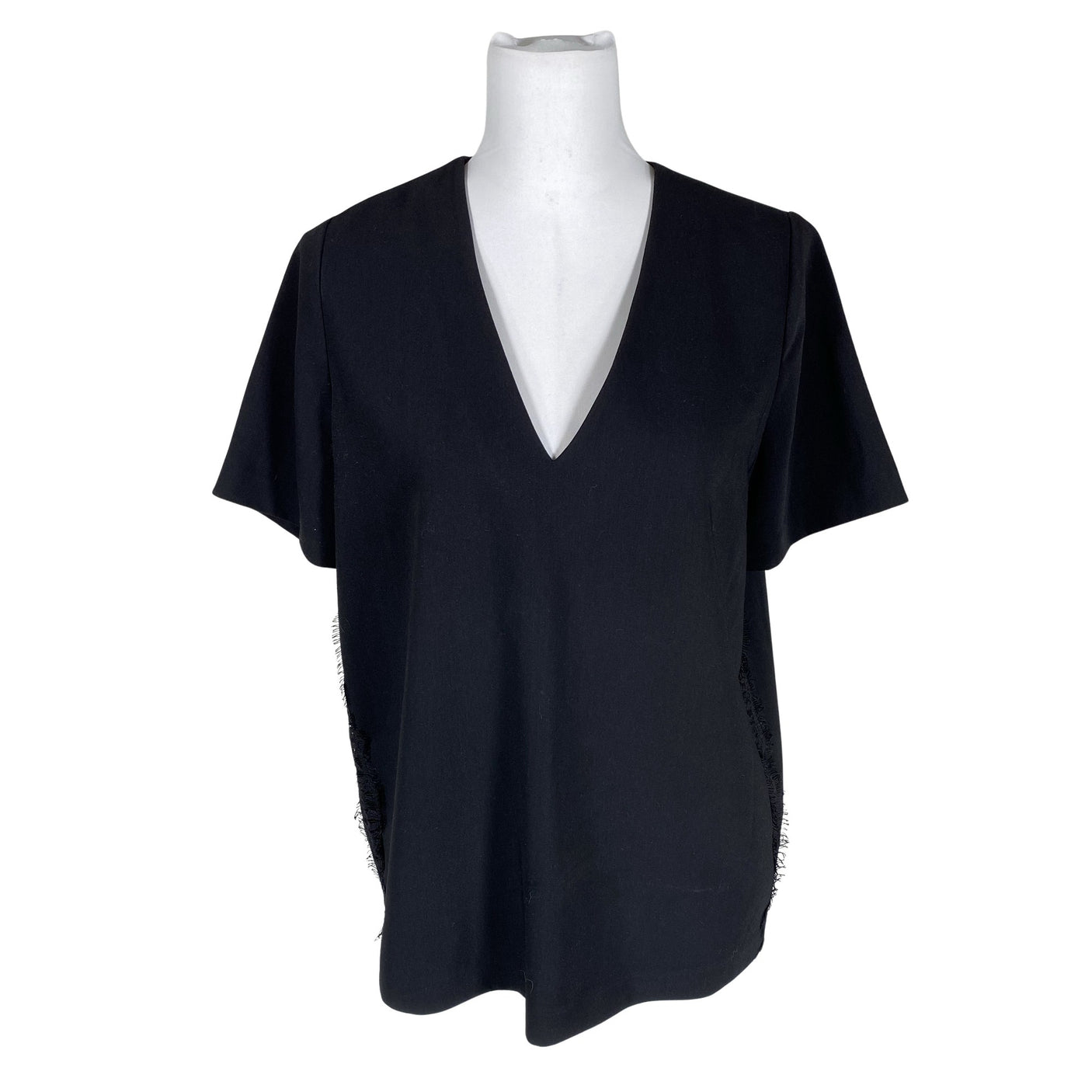 Unisex Samsoe&Samsoe - Lühikeste käistega pluus, suurus 38 - Must (1)