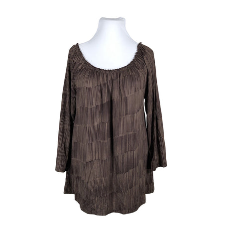 Unisex Nanso - Trikotaažist tuunika, suurus 48 - Pruun ()