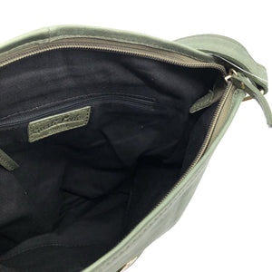 Unisex Gusti Leder - Õlakott, suurus Midi - Roheline (2)