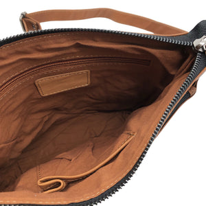 Unisex Gusti Leder - Õlakott, suurus Midi - Pruun (2)