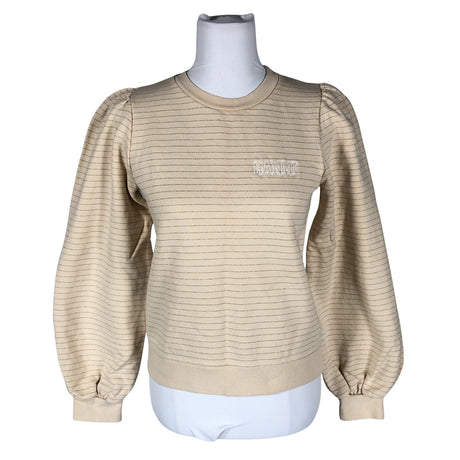 Unisex Ganni - Dressikangast pluus, suurus 36 - Beige ()
