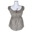 Unisex Bypias - Lühikeste käistega pluus, suurus 36 - Beige ()