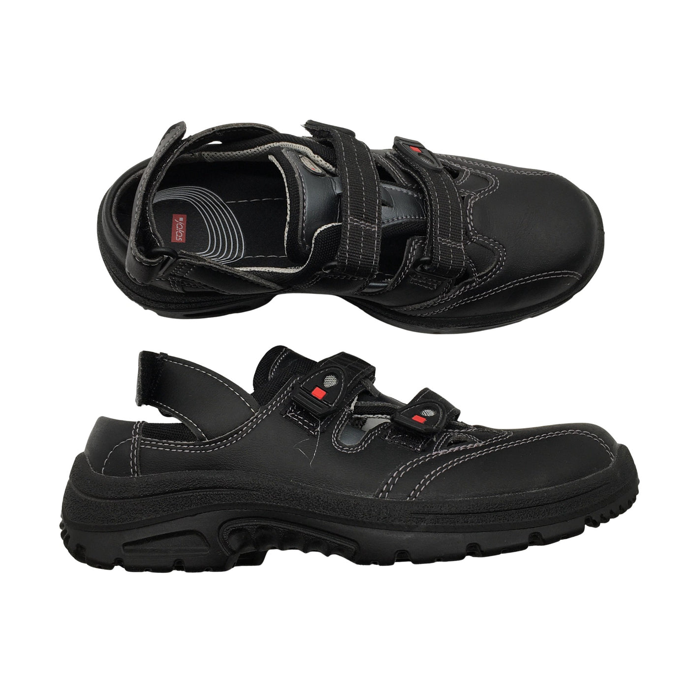 Unisex Jalas - Rihmikud, suurus 38 - Must (1)
